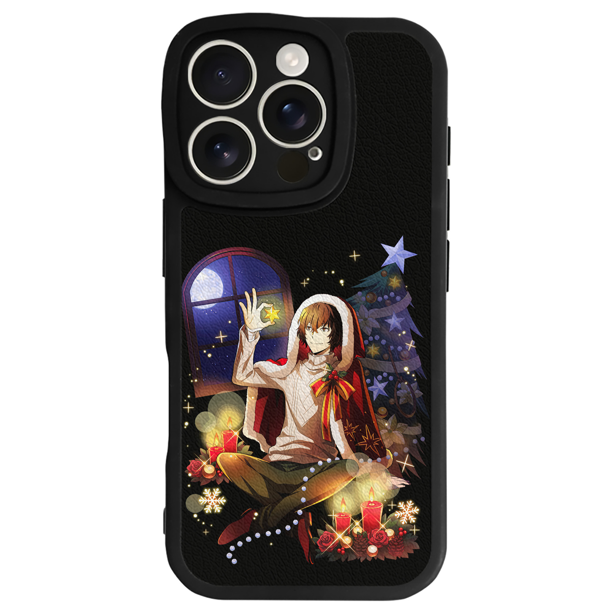 （画像用） 文豪ストレイドッグス Bungo Stray Dogs 【iPhone 16シリーズ対応】シリコンスマホケース（レザー調） 材質：シリコン